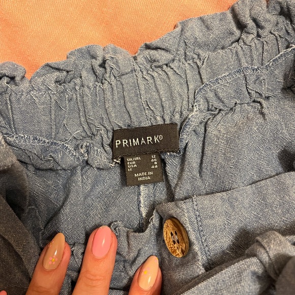 Set of Pink & Blue Linen Shorts - Picture 4 of 5